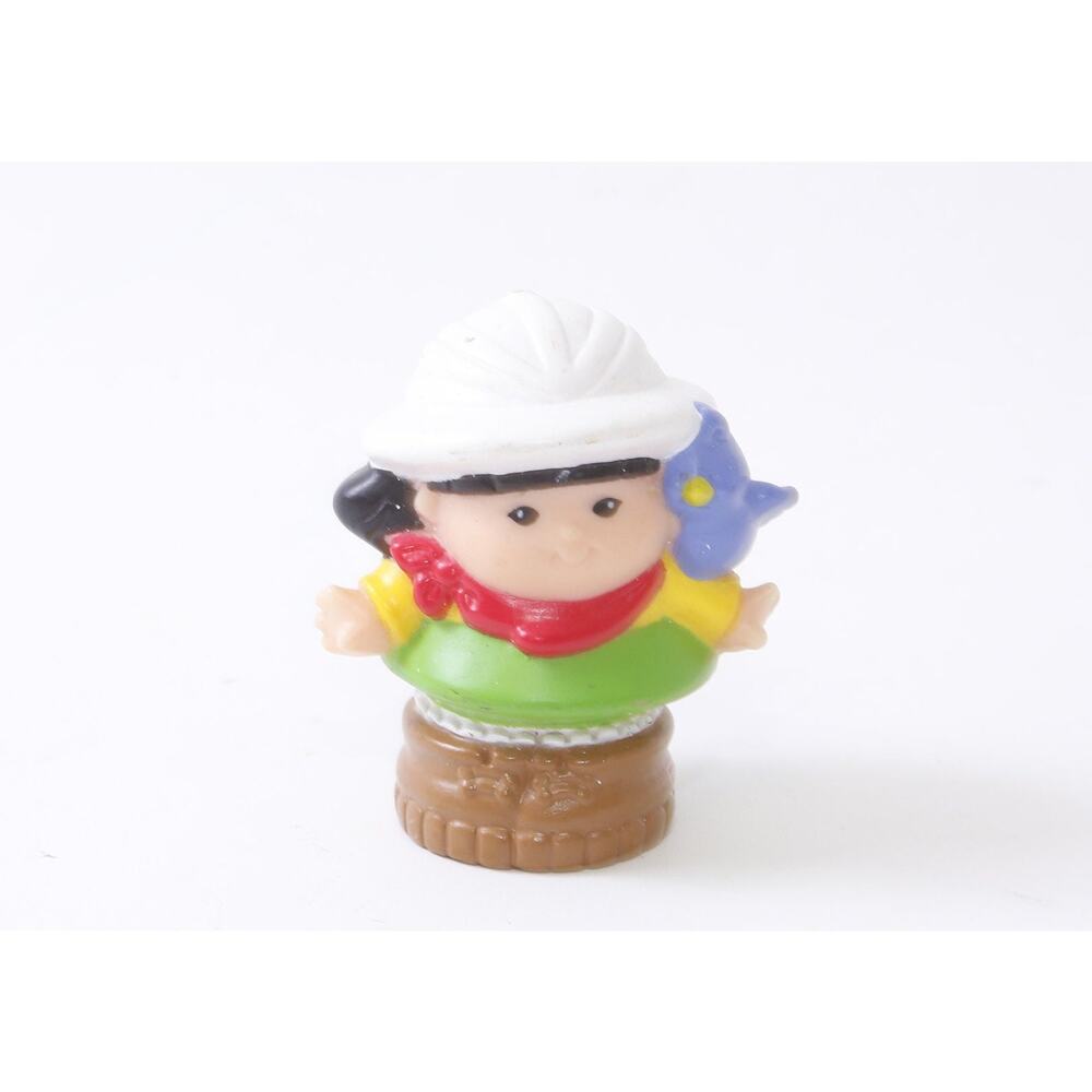 Fisher Price Little People Zoo Train 1999 Sonja, White Cap, Green Skirt, PVC Fig